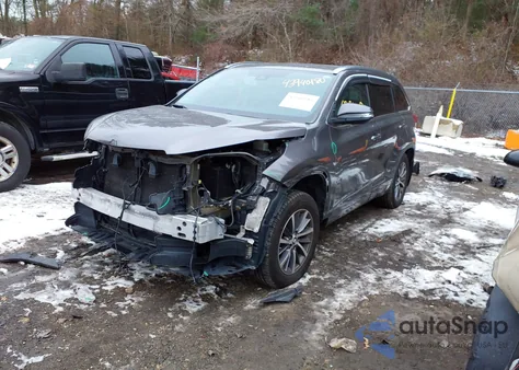 2017 Toyota Highlander Xle from USA, damaged, VIN 5TDJZRFH0HS520669